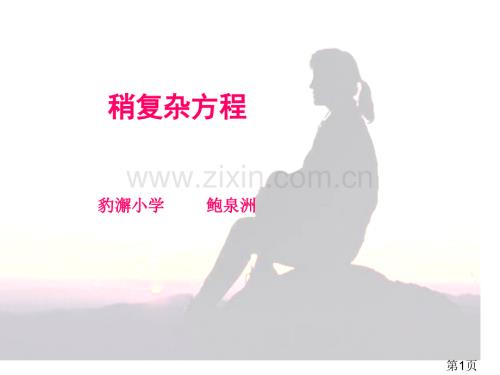 稍復雜的方程演示文稿省名師優質課賽課獲獎課件市賽課一等獎課件.ppt